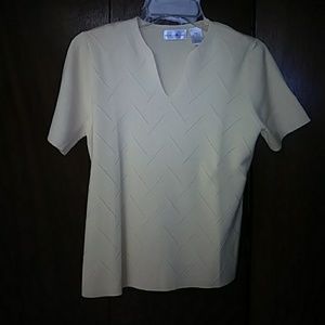 Preswick Moore Petite Yellow V-neck Sweater